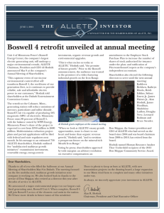 Boswell 4 retrofit unveiled at annual meeting