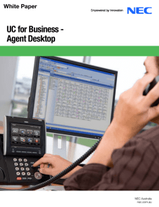 UC for Business - Agent Desktop