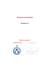 Neutron production