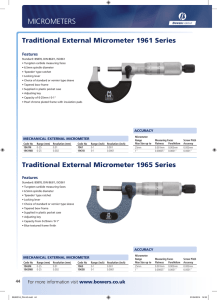 micrometers - Bowers Group