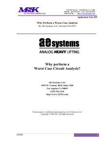 AN029-WHY PERFORM A WORSE CASE ANALYSES (AEi)