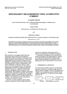nonlinearity measurements using alternating current