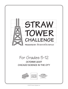 Straw Tower Challenge