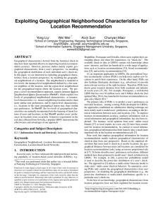 Exploiting Geographical Neighborhood Characteristics for Location