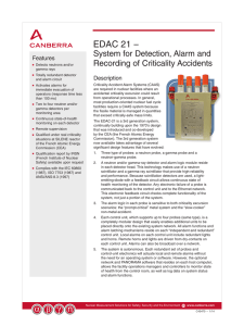 EDAC 21 - System for Detection, Alarm and Recording of