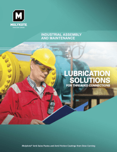 Lubrication Solutions for Threaded Connections