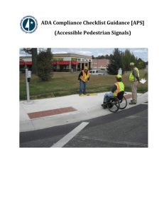 ADA Compliance Checklist Guidance [APS] (Accessible Pedestrian
