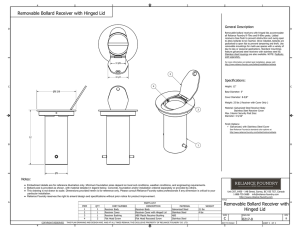 Removable Bollard Receiver with Hinged Lid Installation Guide