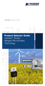 Product Selector Guide Qspeed™ Diodes Merged PIN