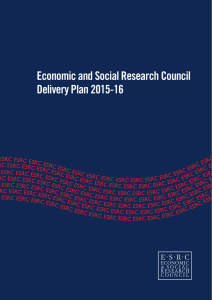 Economic and Social Research Council Delivery Plan 2015