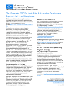 Electronic Prior Authorization Factsheet