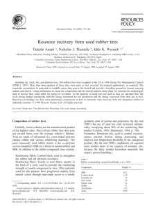 Resource recovery from used rubber tires