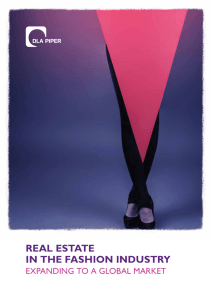 real estate in the fashion industry
