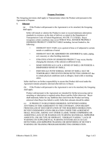 Effective March 22, 2016 Page 1 of 2 Propane Provisions The