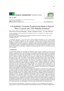 A Probabilistic Constraint Programming Model to Reduce