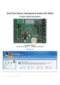Real Time Battery Management System (RT-BMS)