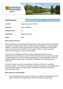 Job Description 1. - University of Roehampton