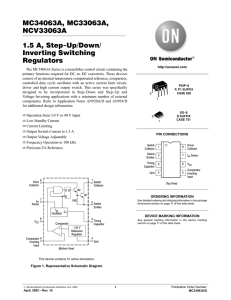 MC34063A, MC33063A, NCV33063A 1.5 A, Step-Up/Down