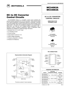MC34063A MC33063A DC-to-DC Converter Control Circuits