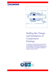 Stuffing Box Design and Installation of Compression Packings
