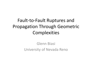 Fault-to-Fault Ruptures and Propagation Through Geometric