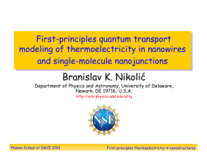First-principles quantum transport modeling of