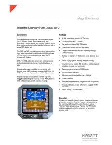 integrated Secondary Flight Display (iSFD)