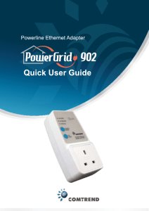 White Powerline Adapter (PG902) user guide