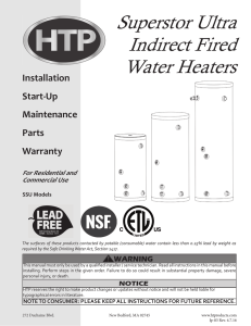 Superstor Ultra Indirect Fired Water Heaters