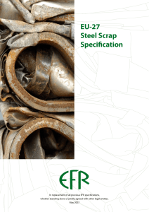 EU-27 Steel Scrap Specification