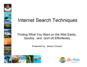 Internet Search Techniques - Caribbean Tourism Organization