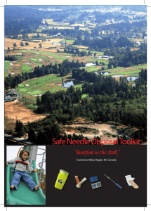 Safe Needle Disposal Toolkit - Cowichan Valley Regional District