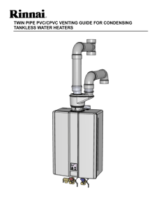 twin pipe pvc/cpvc venting guide for condensing tankless