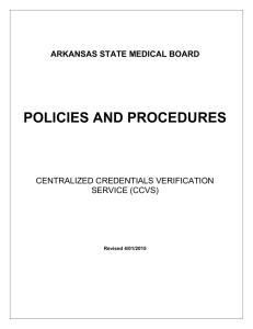 POLICIES and PROCEDURES