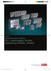 Industrial automation PLC, control panels, SCADA, engineering