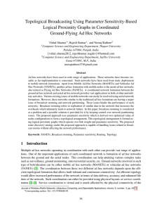 Topological Broadcasting Using Parameter Sensitivity