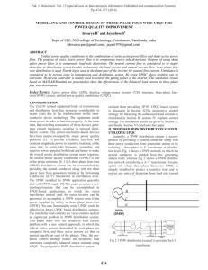 MODELLING AND CONTROL DESIGN OF THREE PHASE