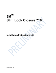 3M Slim Lock Closure 716