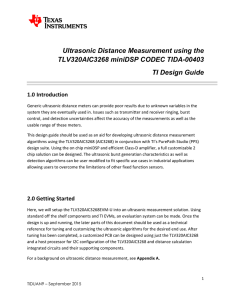 Ultrasonic Distance Measurement Using