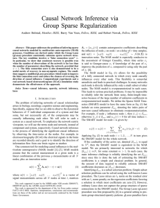 Causal Network Inference via Group Sparse Regularization