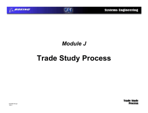 Trade Study Process
