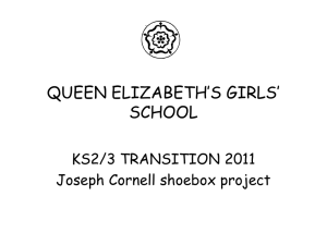 shoebox project - Queen Elizabeth`s Girls` School
