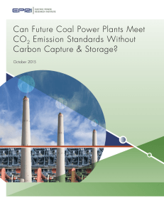 Can Future Coal Power Plants Meet CO2 Emission Standards