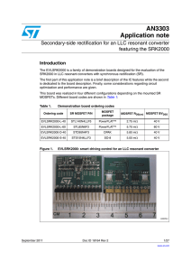 Secondary-side rectification for an LLC resonant converter featuring