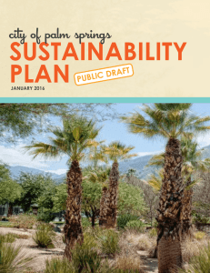 City of Palm Springs Sustainability Plan