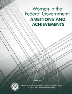 Women in the Federal Government: Ambitions and Achievements