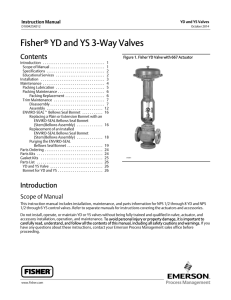 Fisherr YD and YS 3-Way Valves - Welcome to Emerson Process