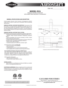 DCA Spec Sheet - Gaylord Ventilation