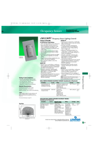 Occupancy Sensors