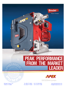 the Bredel APEX Pumps Brochure